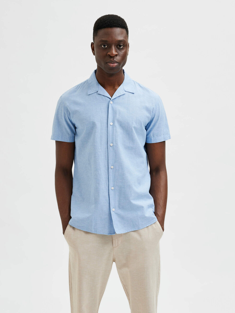 Selected RELAXED SHORT SLEEVED SHIRT, Allure, highres - 16079055_Allure_003.jpg