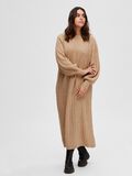 Selected CURVE RIBBED KNITTED DRESS, Warm Taupe, highres - 16088454_WarmTaupe_008.jpg
