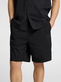 Selected REGULAR FIT  CHINO SHORTS, Black, highres - 16096752_Black_006.jpg