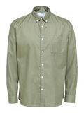 Selected BUTTON-DOWN SHIRT, Deep Lichen Green, highres - 16088350_DeepLichenGreen_001.jpg