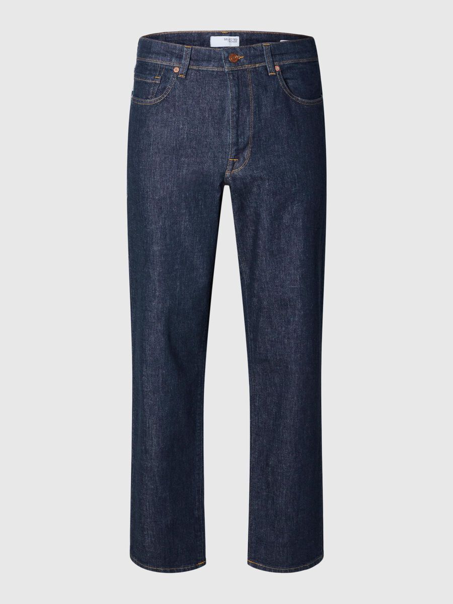 Selected 190 REGULAR TAPERED FIT JEANS, Blue Denim, highres - 16094601_BlueDenim_001.jpg