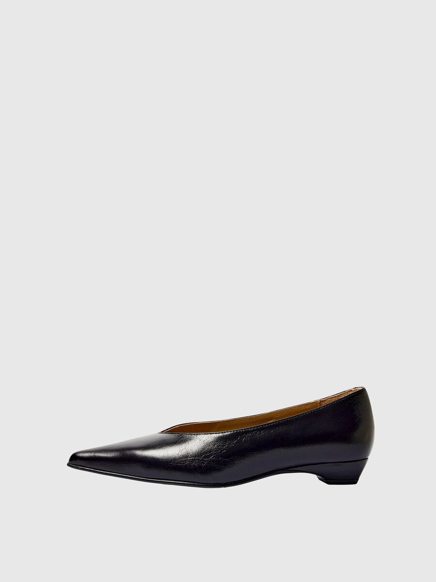 Selected POINTED TOE LEATHER PUMPS, Black, highres - 16097264_Black_001.jpg