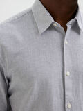 Selected LINEN AND ORGANIC COTTON SLIM FIT SHIRT, White, highres - 16078870_White_839575_006.jpg