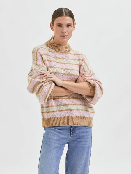 Selected ROLL NECK KNITTED PULLOVER, Roseate Spoonbill, highres - 16082482_RoseateSpoonbill_901427_003.jpg