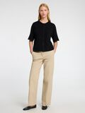 Selected WOOL BLEND SHORT SLEEVED CARDIGAN, Black, highres - 16096194_Black_008.jpg