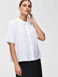 Selected CROPPED - SHORT SLEEVED SHIRT, Bright White, highres - 16066069_BrightWhite_008.jpg