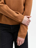 Selected HIGH NECK KNITTED JUMPER, Brown Sugar, highres - 16085206_BrownSugar_006.jpg