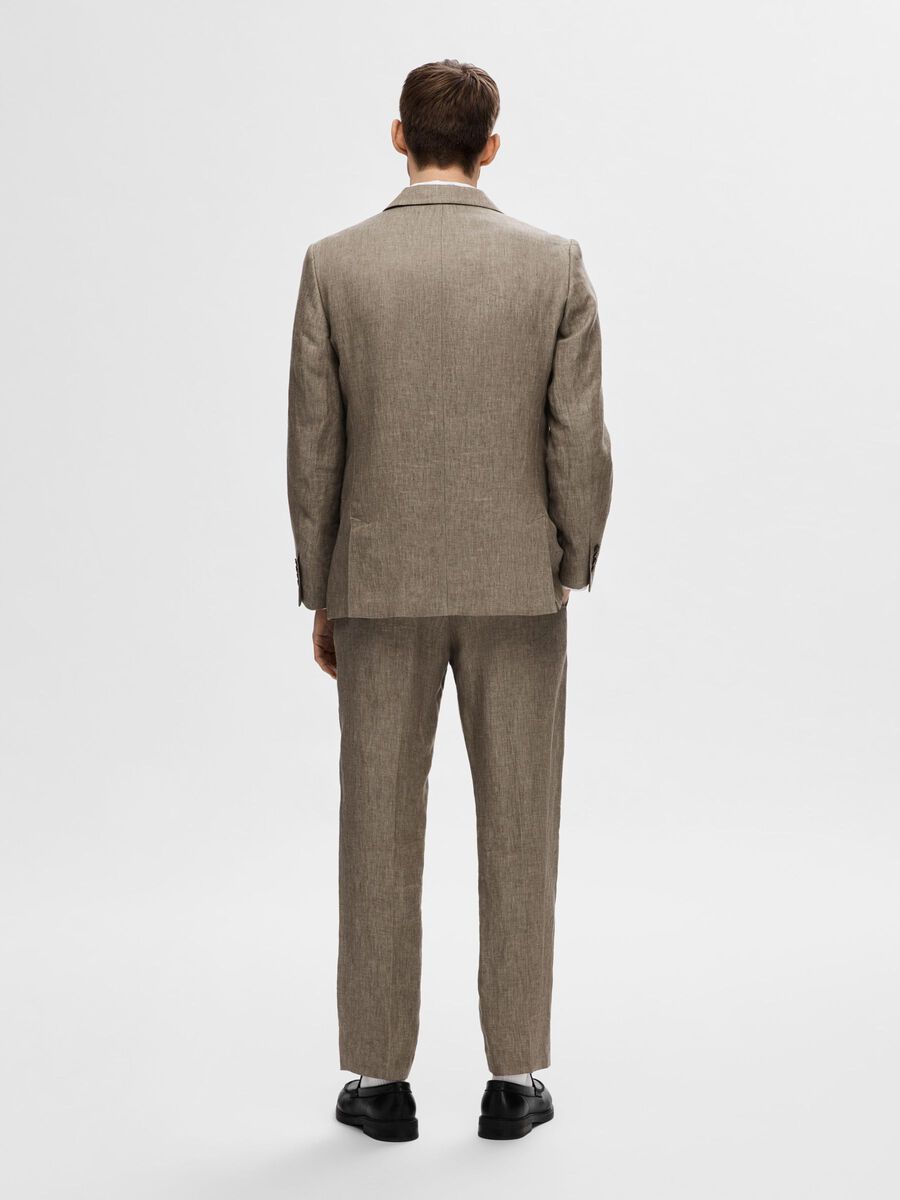 Selected 100% LEINEN BLAZER, Brownie, highres - 16092414_Brownie_004.jpg
