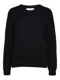 Selected RELAXED FIT STRIKKET PULLOVER, Black, highres - 16077846_Black_001.jpg