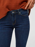 Selected MID WAIST SKINNY FIT JEANS, Dark Blue Denim, highres - 16064386_DarkBlueDenim_006.jpg