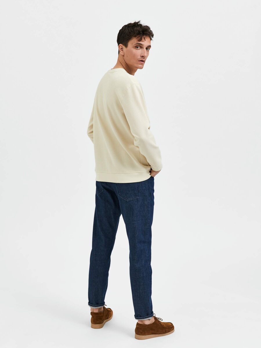 Selected GEBREIDE SWEATSHIRT, Cloud Cream, highres - 16085661_CloudCream_004.jpg