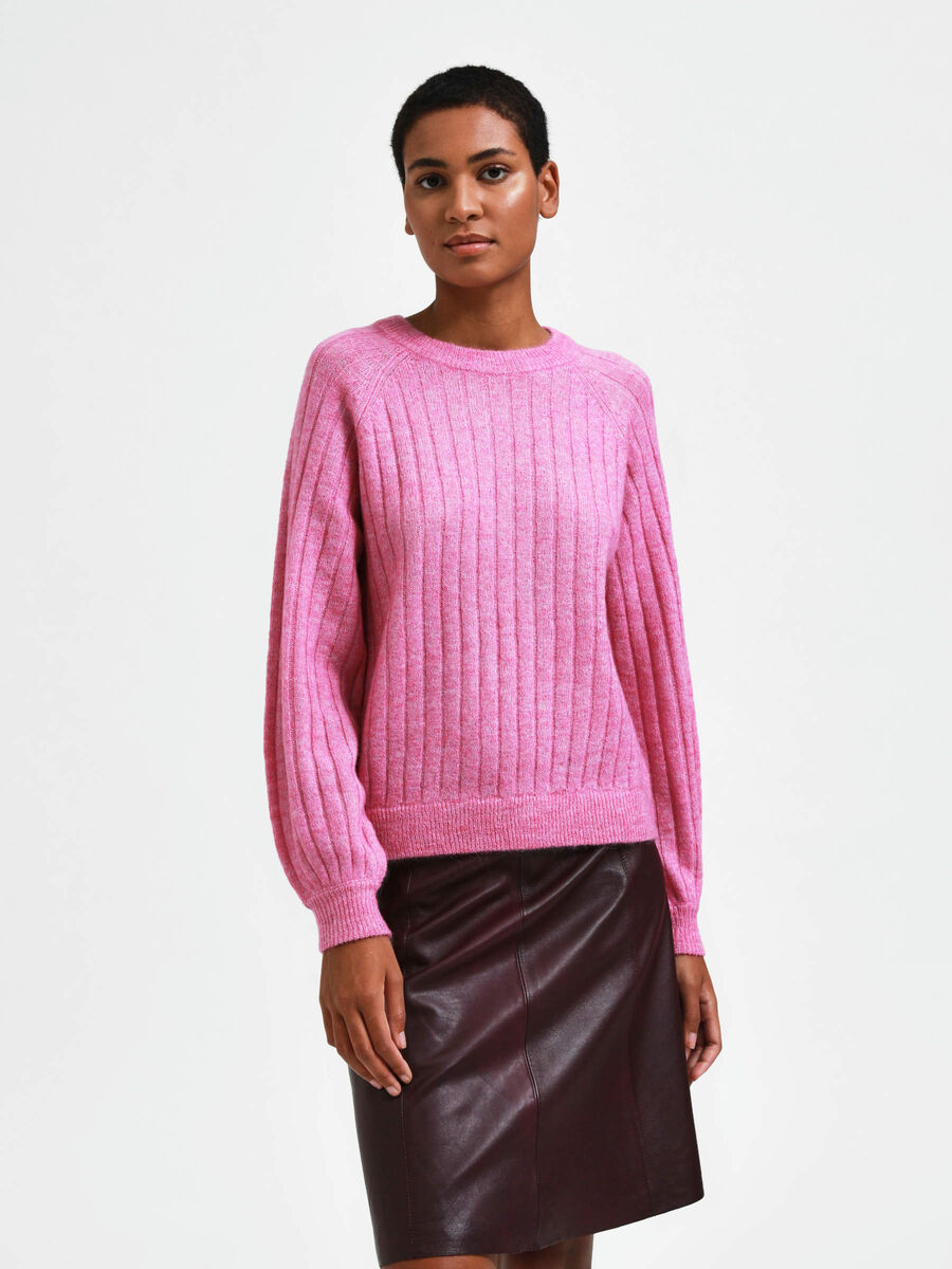 Selected RIPPSTRICK PULLOVER, Phlox Pink, highres - 16085573_PhloxPink_956091_003.jpg