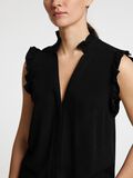 Selected ÄRMLÖS VOLANGPRYDD TOPP, Black, highres - 16096447_Black_006.jpg