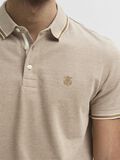 Selected ORGANIC COTTON POLO SHIRT, Dull Gold, highres - 16065598_DullGold_657487_006.jpg