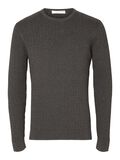 Selected ZOPFSTRICK PULLOVER, Antracit, highres - 16090606_Antracit_1048086_001.jpg