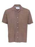 Selected PATTERNED SHORT SLEEVED SHIRT, Fog, highres - 16088360_Fog_999519_001.jpg