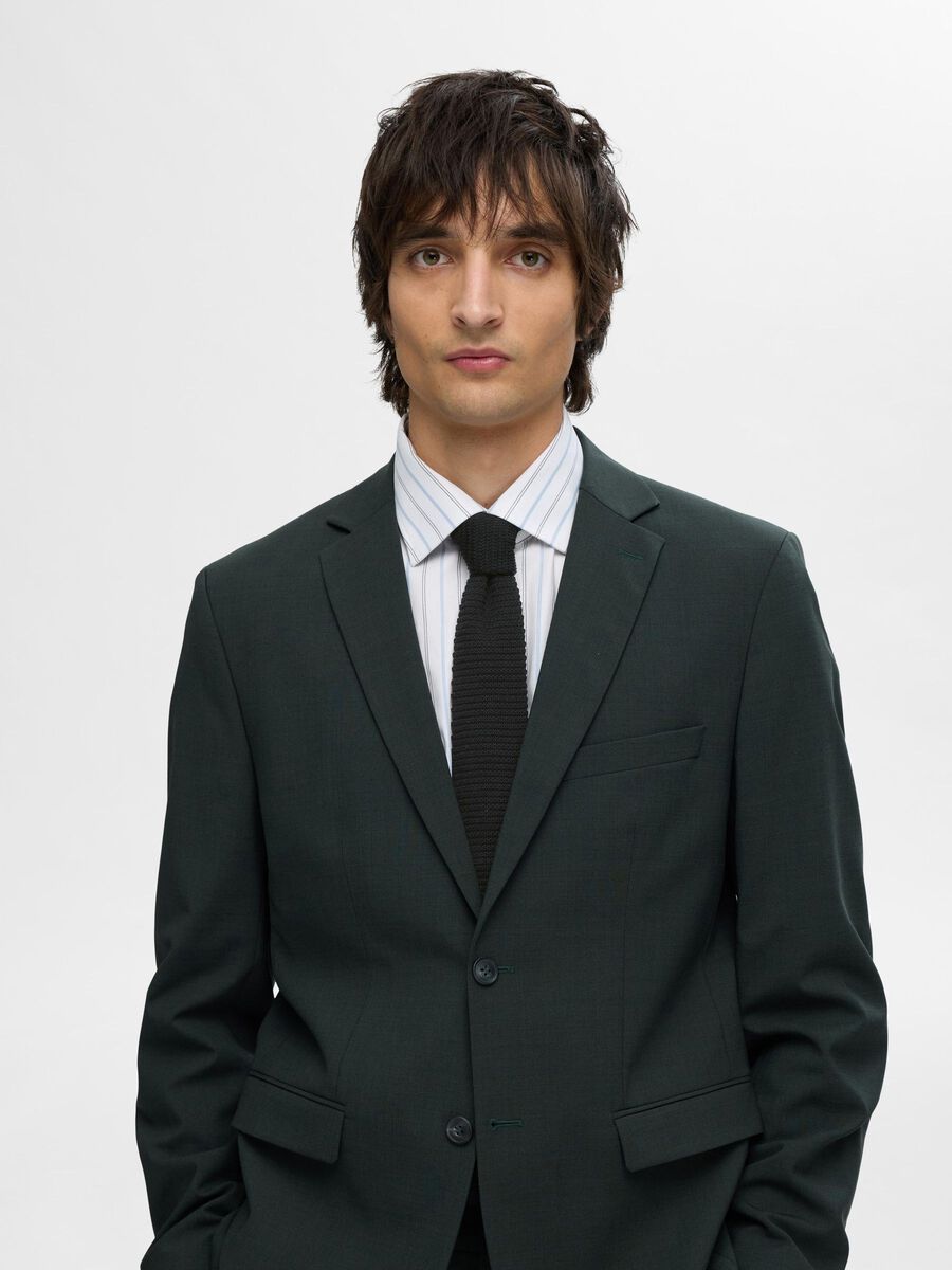 Selected KNITTED  TIE, Black, highres - 16094460_Black_003.jpg