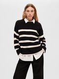 Selected STRIPED KNITTED JUMPER, Black, highres - 16088434_Black_1008330_008.jpg