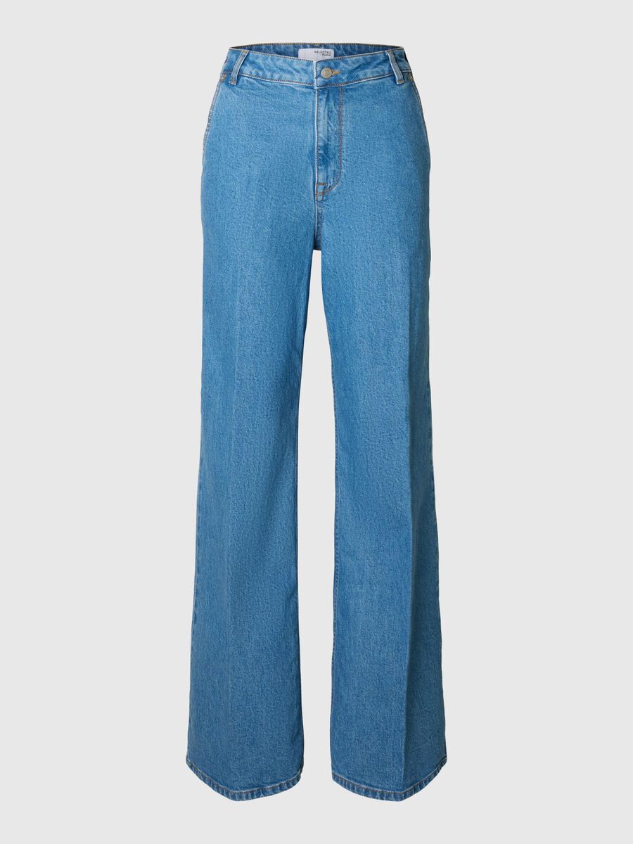 Selected EXTRA WIDE FIT JEANS, Medium Blue Denim, highres - 16096715_MediumBlueDenim_001.jpg