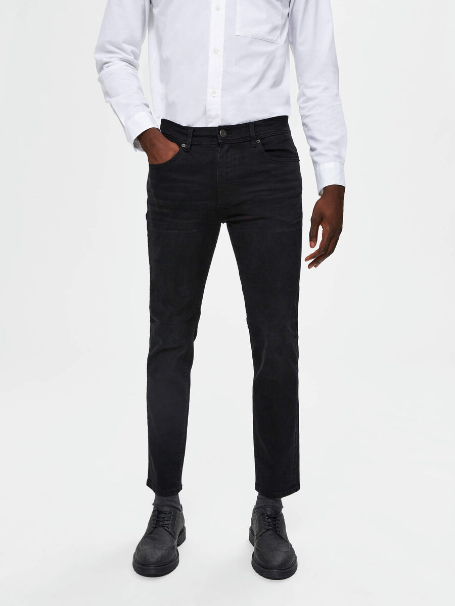 Selected 4003 KOMFORTSTRETCH WASHED BLACK SLIM FIT JEANS, Black Denim, highres - 16075633_BlackDenim_003.jpg