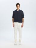 Selected TEXTURED KNITTED POLO SHIRT, Sky Captain, highres - 16097574_SkyCaptain_005.jpg