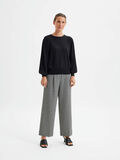 Selected BALLOON SLEEVED KNITTED PULLOVER, Black, highres - 16079848_Black_005.jpg