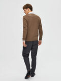 Selected PIMABAUMWOLL V-AUSSCHNITT PULLOVER, Teak, highres - 16074683_Teak_779177_004.jpg