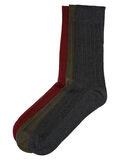 Selected LOT DE 3 CHAUSSETTES, Dark Grey Melange, highres - 16054363_DarkGreyMelange_542639_002.jpg