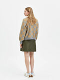 Selected CHECKED CARDIGAN, Light Grey Melange, highres - 16085591_LightGreyMelange_959730_004.jpg