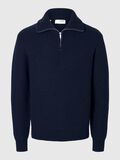 Selected WOLLGEMISCH STRICK HALF-ZIP PULLOVER, Sky Captain, highres - 16094581_SkyCaptain_001.jpg