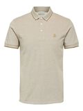 Selected ORGANIC COTTON POLO SHIRT, Dull Gold, highres - 16065598_DullGold_657487_001.jpg