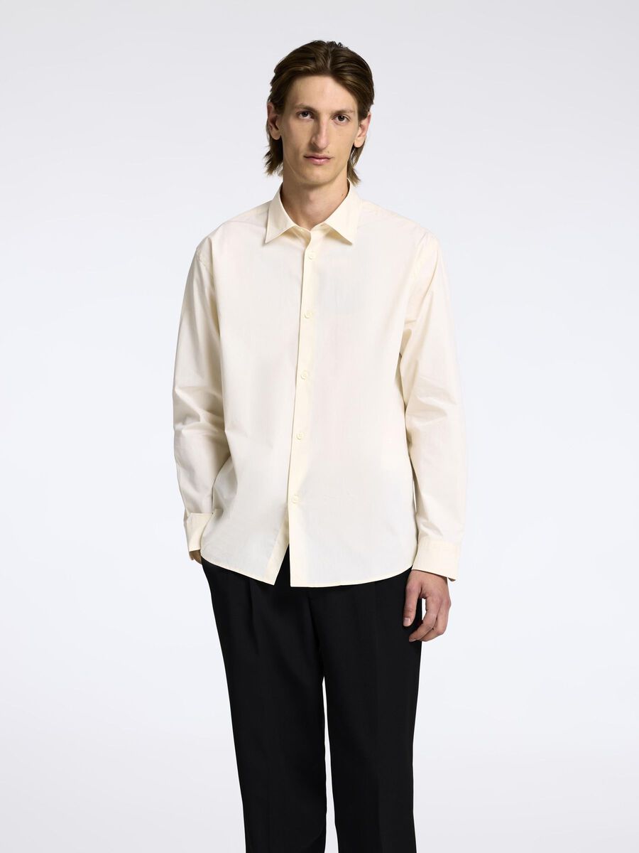 Selected OVERSIZED SHIRT, Angora, highres - 16097829_Angora_003.jpg