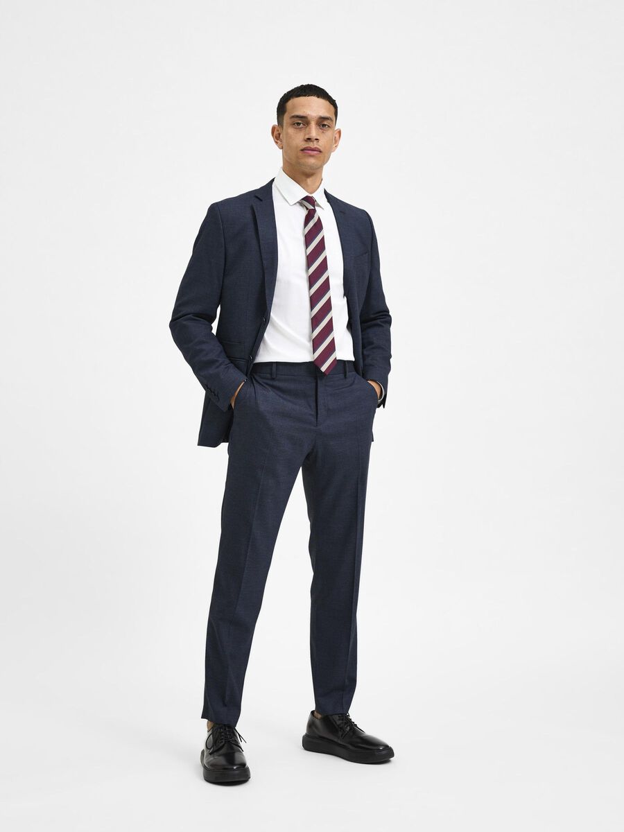 Selected 175 SLIM FIT GEWEVEN BROEK, Sky Captain, highres - 16085256_SkyCaptain_944107_005.jpg