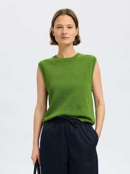 Selected COTTON BLEND KNITTED VEST, Spindle Tree, highres - 16097489_SpindleTree_003.jpg