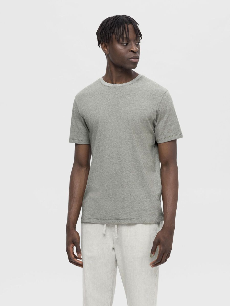 Selected KURZÄRMELIGES T-SHIRT, Dark Olive, highres - 16087843_DarkOlive_1025818_003.jpg