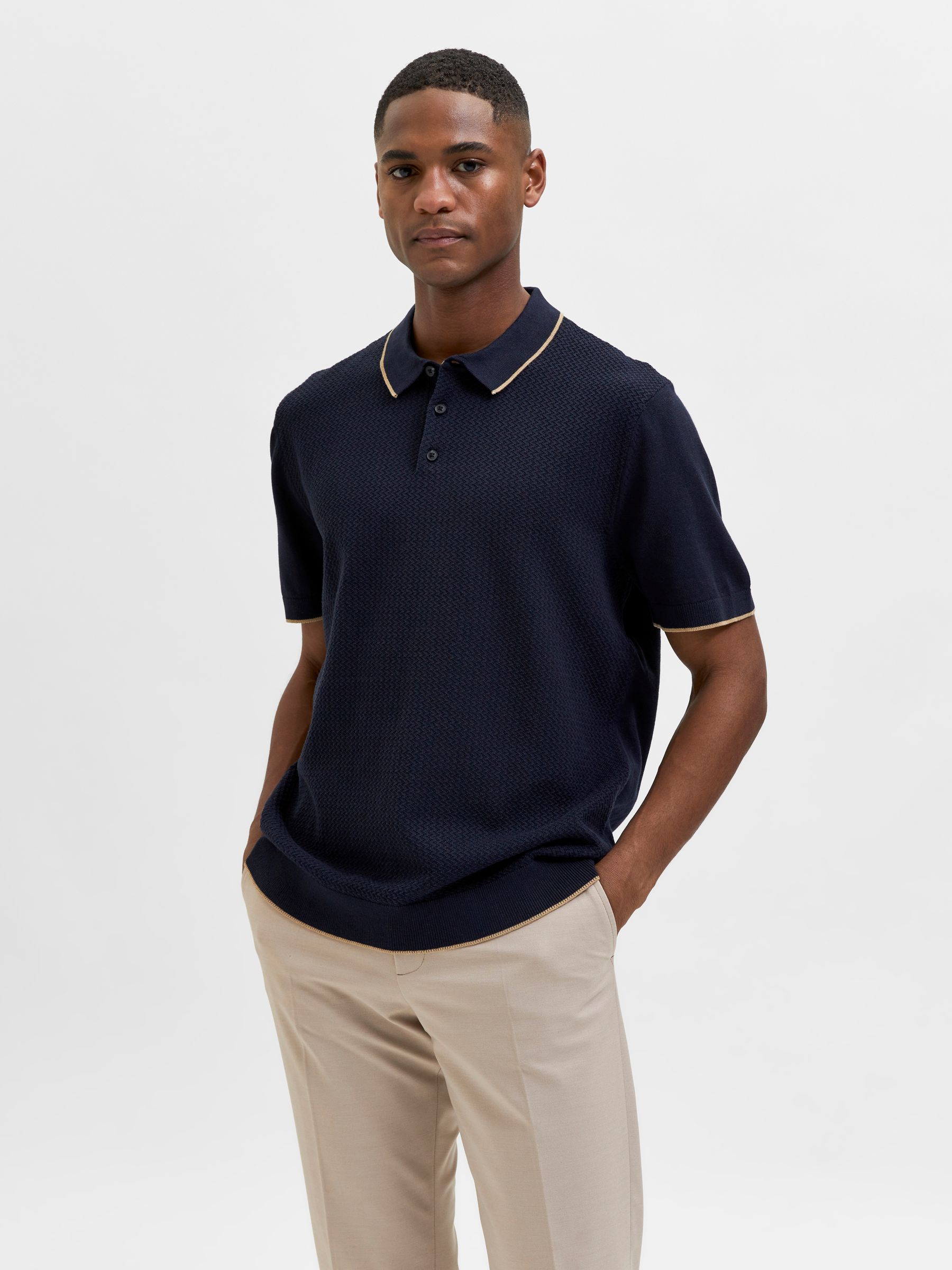 Short Sleeve Polo Shirts For Men | SELECTED HOMME