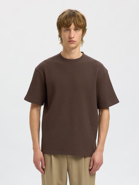 Selected T-SHIRT, Chocolate Brown, highres - 16096331_ChocolateBrown_003.jpg