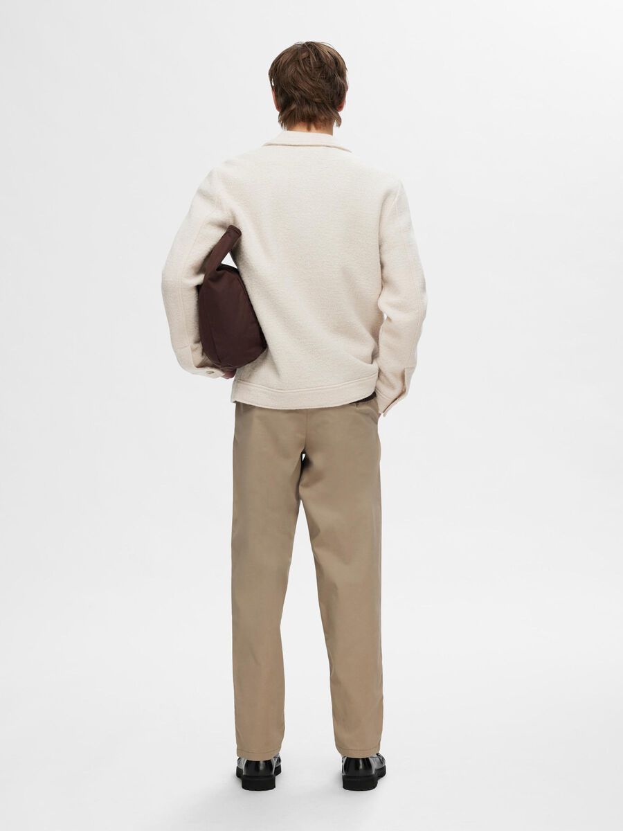 Selected 100% WOL OVERSHIRT, Oatmeal, highres - 16094274_Oatmeal_004.jpg