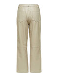 Selected TAILLE HAUTE - PANTALON EN CUIR, Silver Lining, highres - 16068538_SilverLining_002.jpg