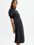 Selected PUFF SLEEVED MIDI DRESS, Black, highres - 16084819_Black_008.jpg