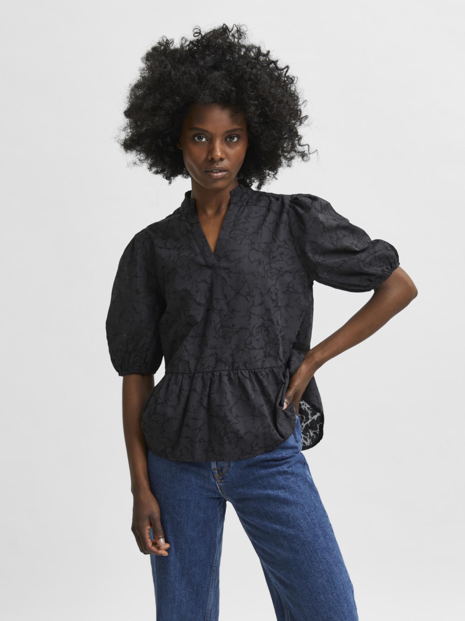 Blouse peplum femme outlet