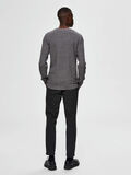 Selected GESTRUCTUREERDE SWEATER, Dark Grey, highres - 16065351_DarkGrey_653895_004.jpg