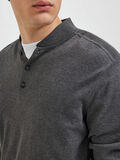 Selected KNITTED LONG SLEEVED SHIRT, Dark Grey Melange, highres - 16086748_DarkGreyMelange_006.jpg