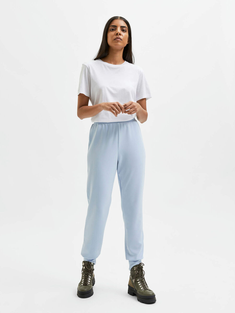 Selected HIGH WAIST SWEATBUKSER, Cashmere Blue, highres - 16084997_CashmereBlue_005.jpg