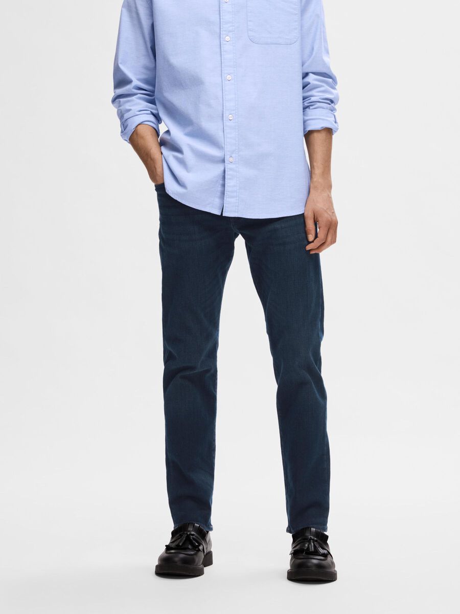 Selected 6155 - SUPERSTRÆK BLÅSORT STRAIGHT FIT JEANS, Blue Black Denim, highres - 16072113_BlueBlackDenim_003.jpg