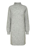 Selected RIBBED KNITTED DRESS, Light Grey Melange, highres - 16087624_LightGreyMelange_001.jpg