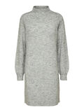 Selected CÔTELÉ ROBE EN MAILLE, Light Grey Melange, highres - 16087624_LightGreyMelange_001.jpg