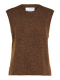 Selected ROUND NECK KNITTED VEST, Carafe, highres - 16083617_Carafe_001.jpg