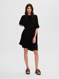 Selected LINEN-BLEND MINI DRESS, Black, highres - 16090918_Black_005.jpg