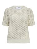Selected OPEN WEAVE KNITTED TOP, Birch, highres - 16084368_Birch_001.jpg